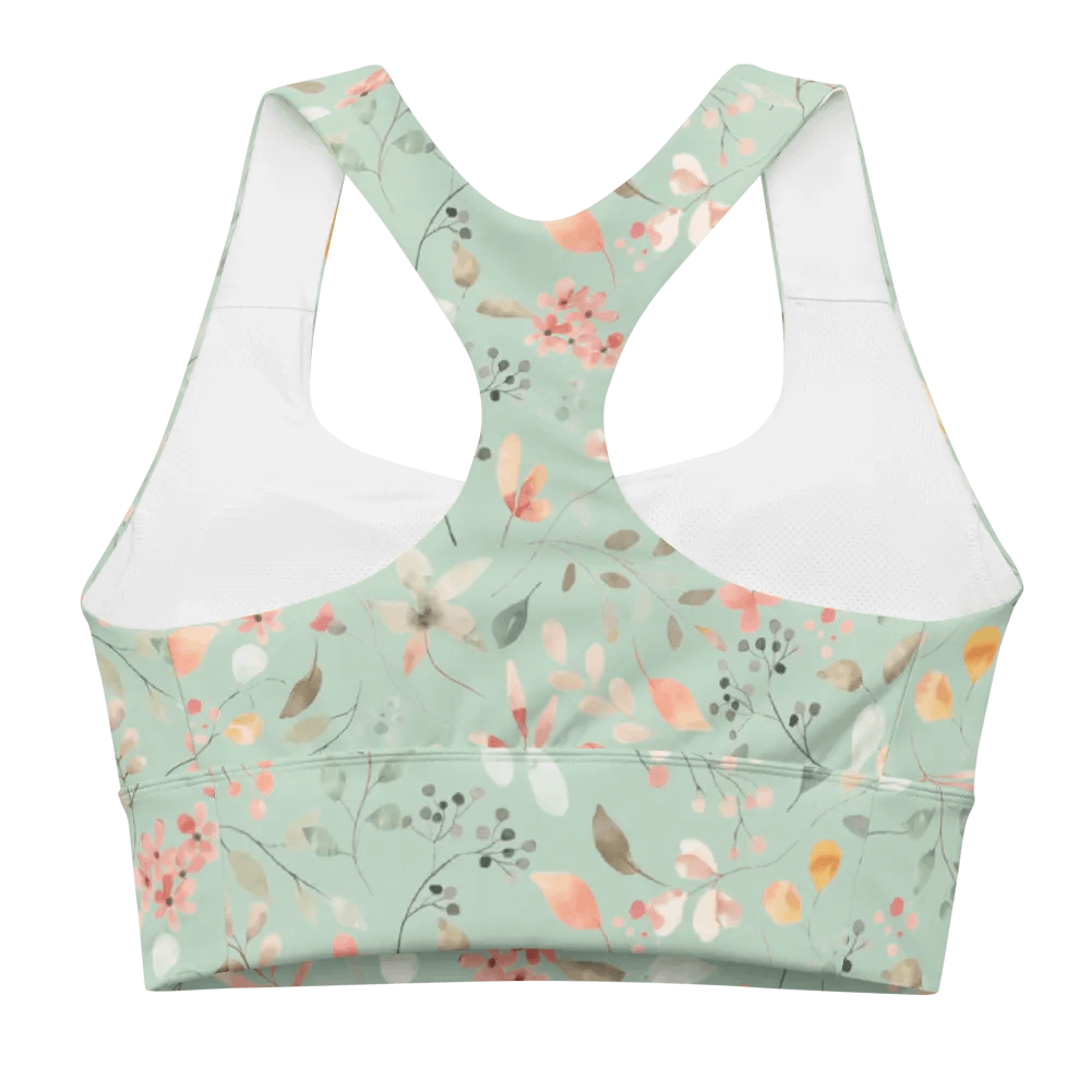 Pastel Floral All-Over Sports Bra product image (2)