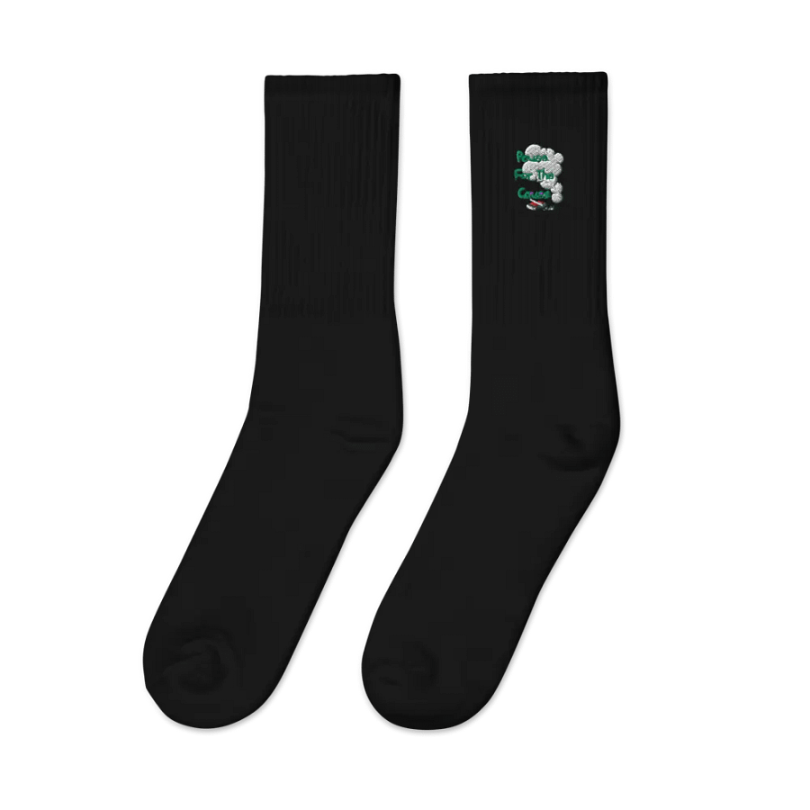 Pause For The Cause Embroidered Crew Socks product image (2)