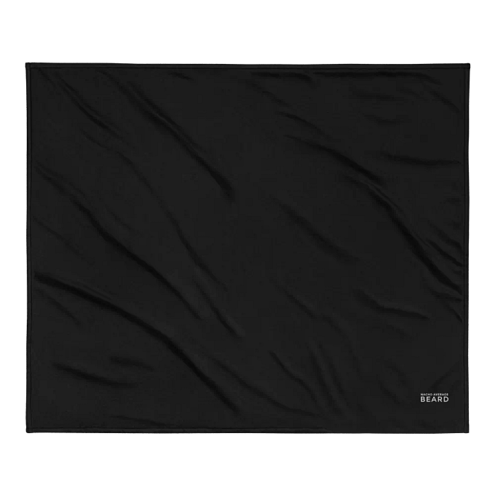 Nacho Average Beard Embroider Sherpa Blanket (Black/ White) product image (2)