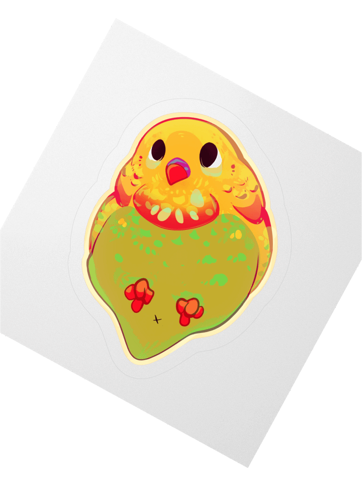 Yellow Parakeet Sticker product image (5)