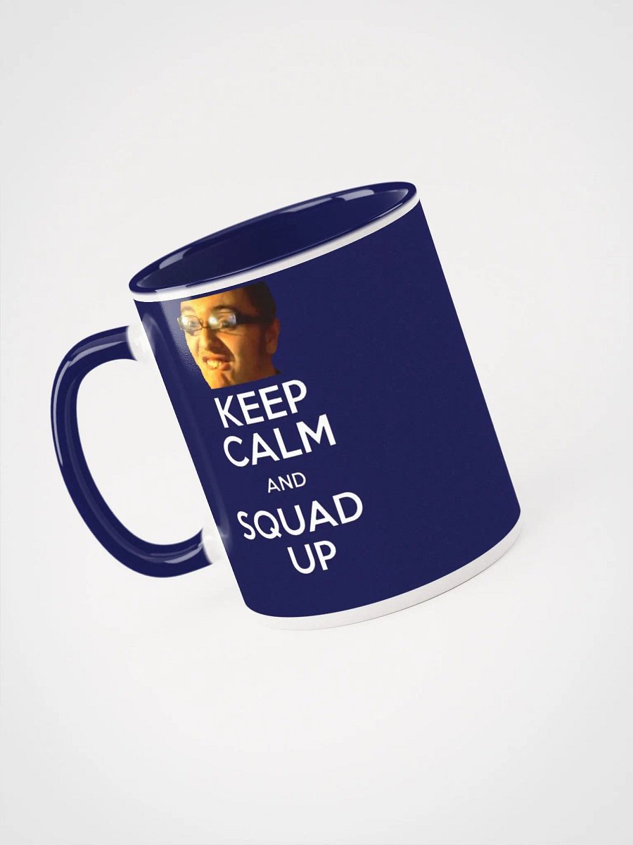 Keep Calm & Squad Up Mug (Dark Blue) product image (3)