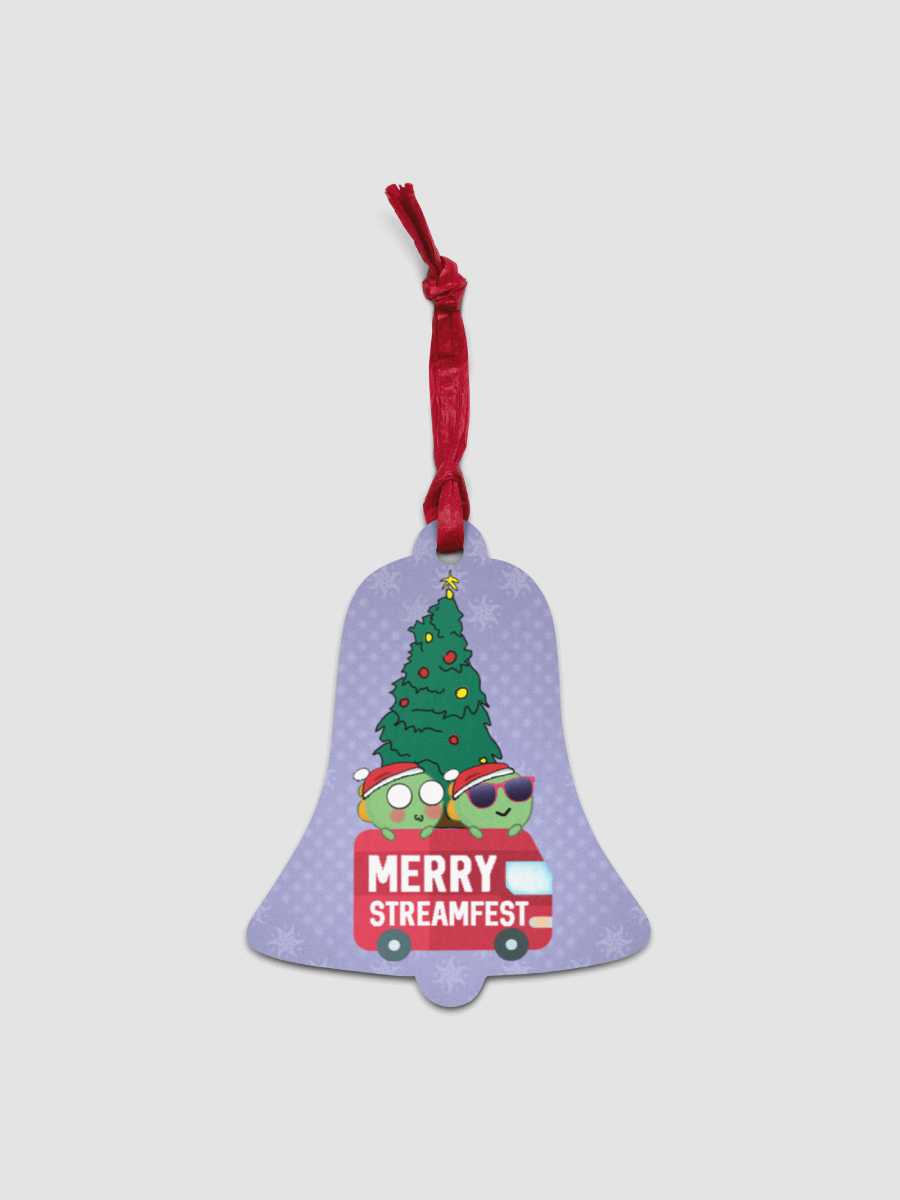 Merry Streamfest Wooden Ornament [Bell] product image (3)