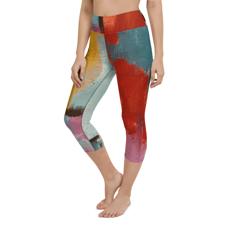 original artwork printed on yoga leggings, workout with style product image (12)