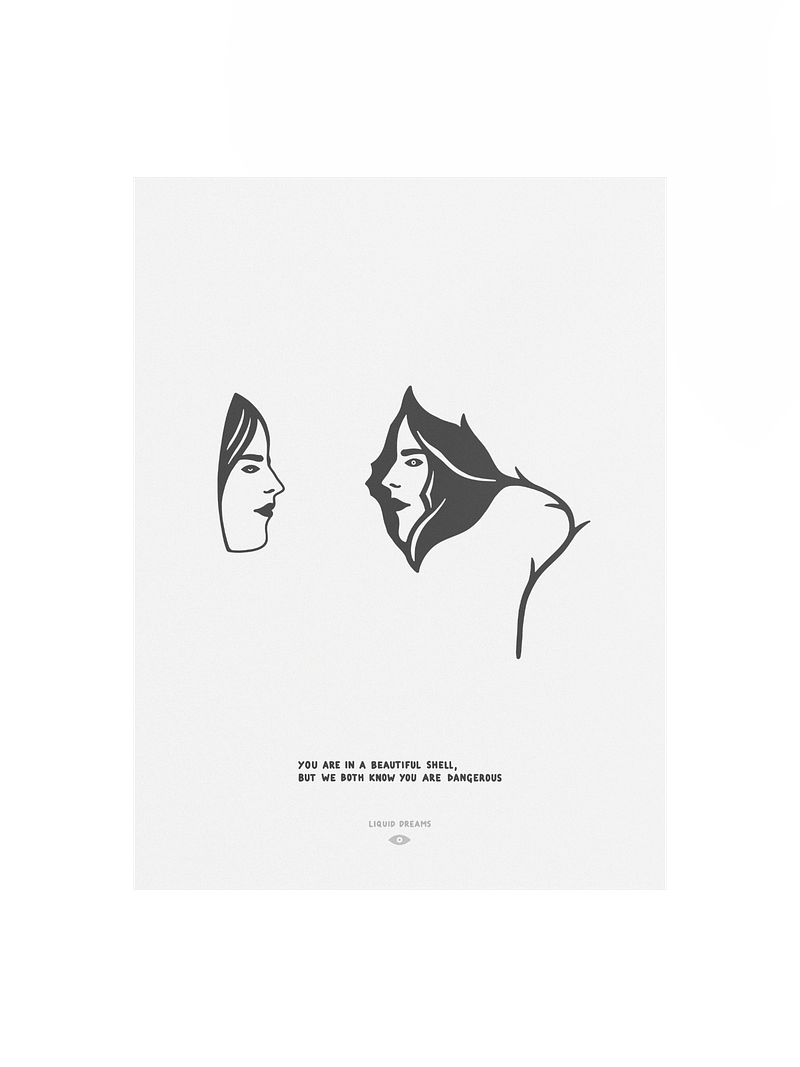 you are beautiful art print