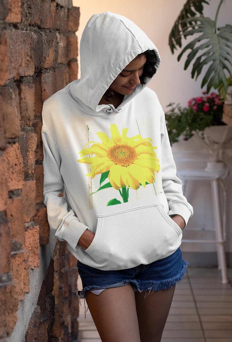 Sunflower Picture Unisex Hoodie product image (5)