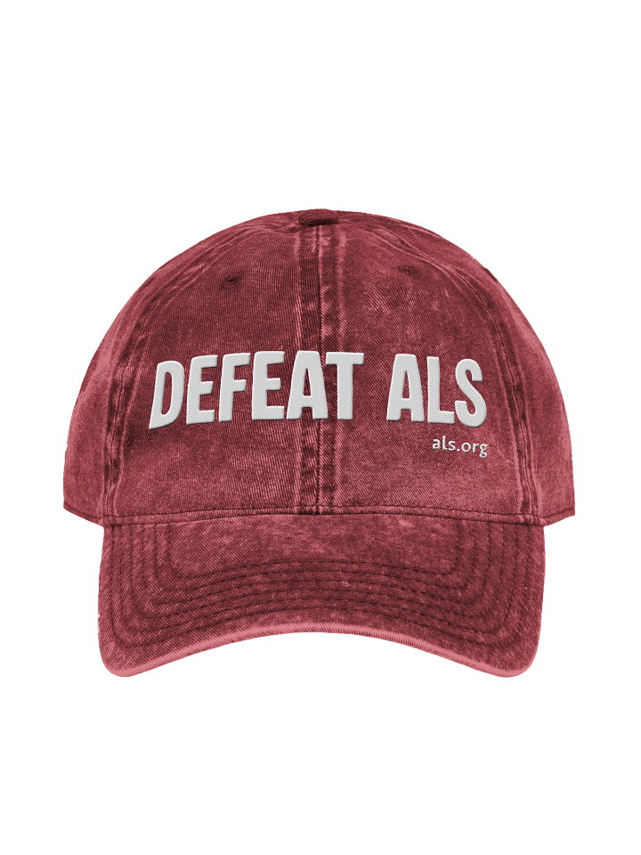 Defeat ALS Vintage Wash Hat - Straight Text product image (2)