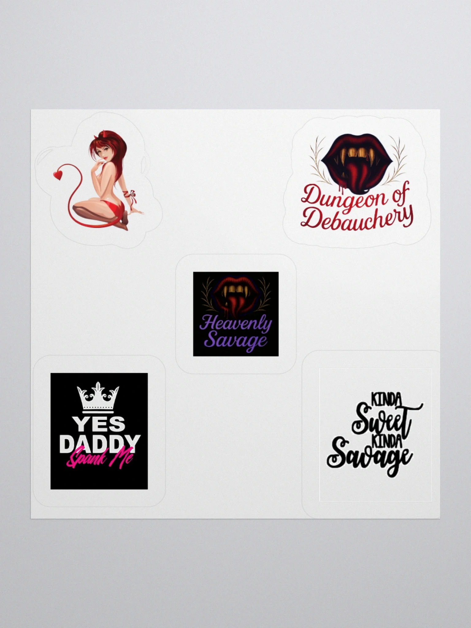 dungeon of debauchery stickers product image (3)