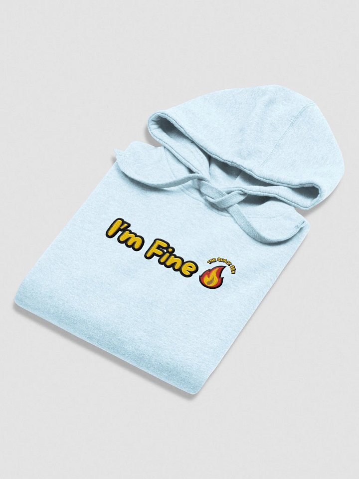 Embroided " I'm Fine " Unisex Hoodie product image (29)