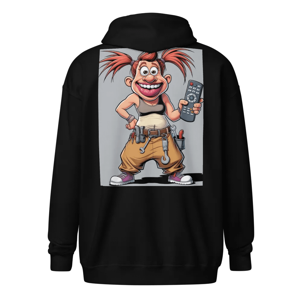 Handyman Cartoon Zip Hoodie product image (1)