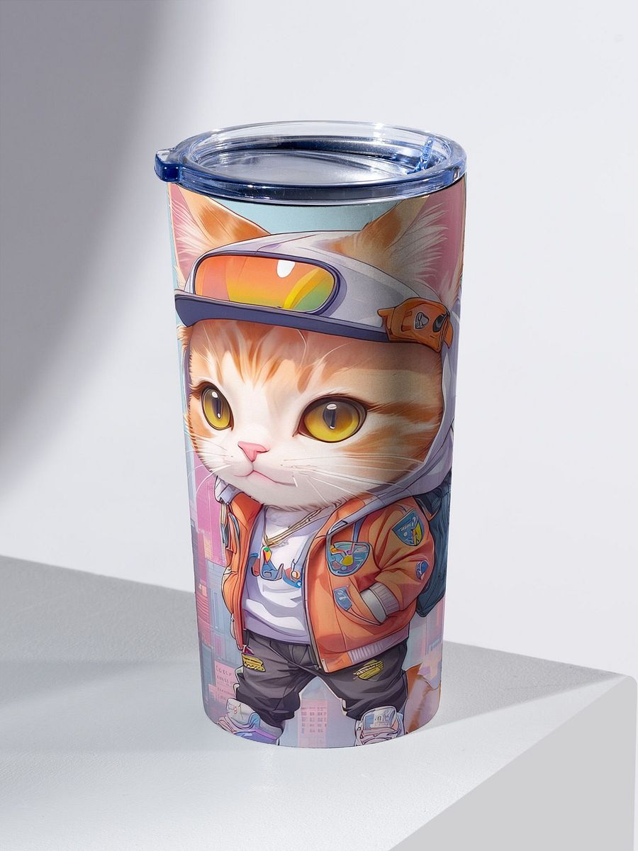 Cute City Kitty 20 oz Stainless Steel Tumbler - V2 product image (3)