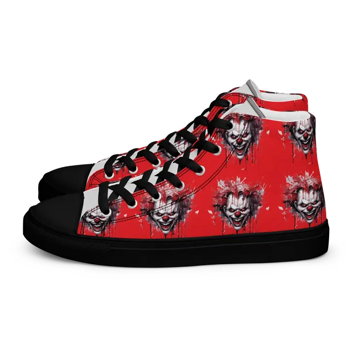 Sinister Clown Red Men's High Top Shoes product image (1)