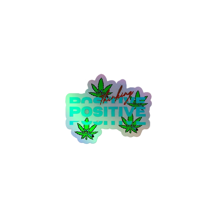 Positively Holo Cannabis Sticker Set product image (1)