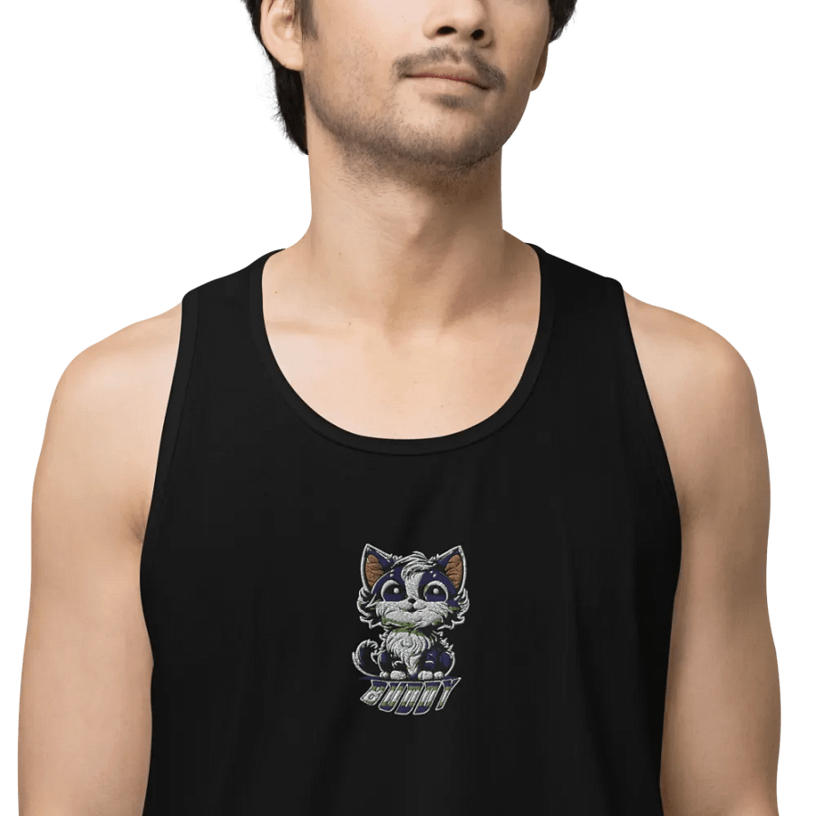 Buddy Cotton Heritage Men's Premium Tank Top (EMBRODERED) product image (8)