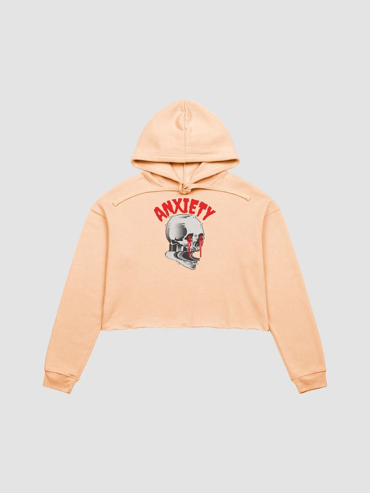 Anxiety fleece crop hoodie product image (2)