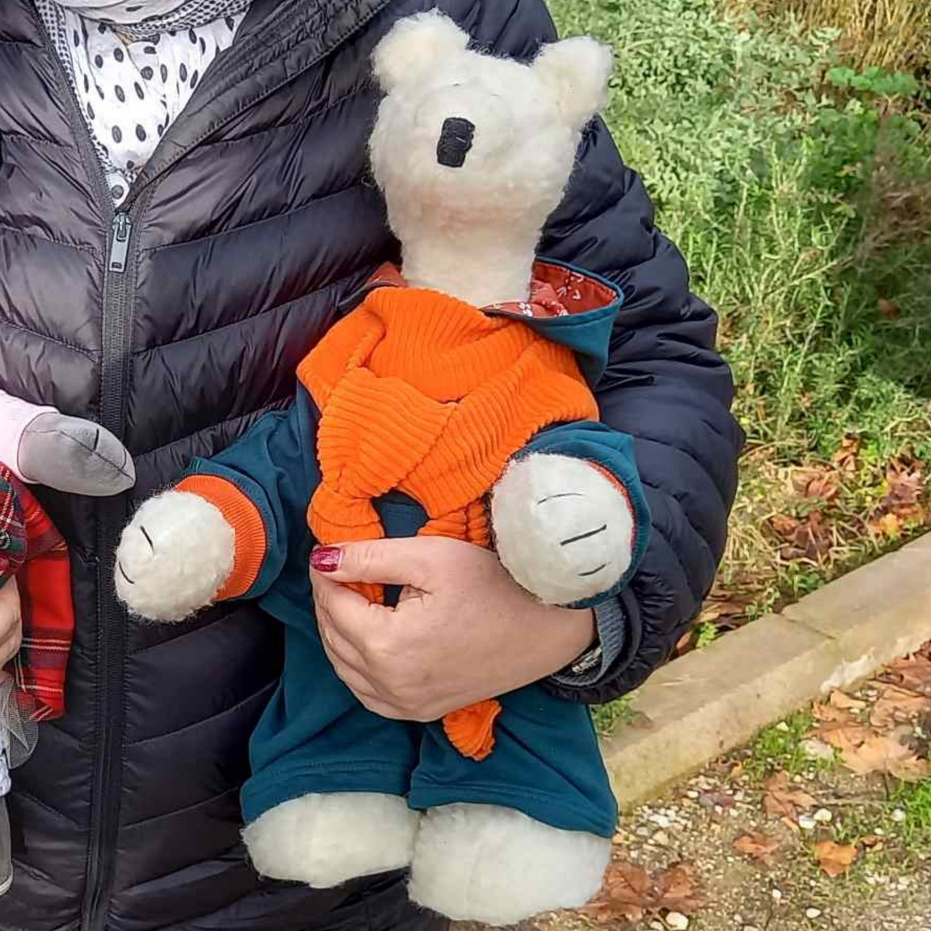 White Teddy Bear Plush Animal Birthday Gift, Kids Present Stuffed Doll product image (2)