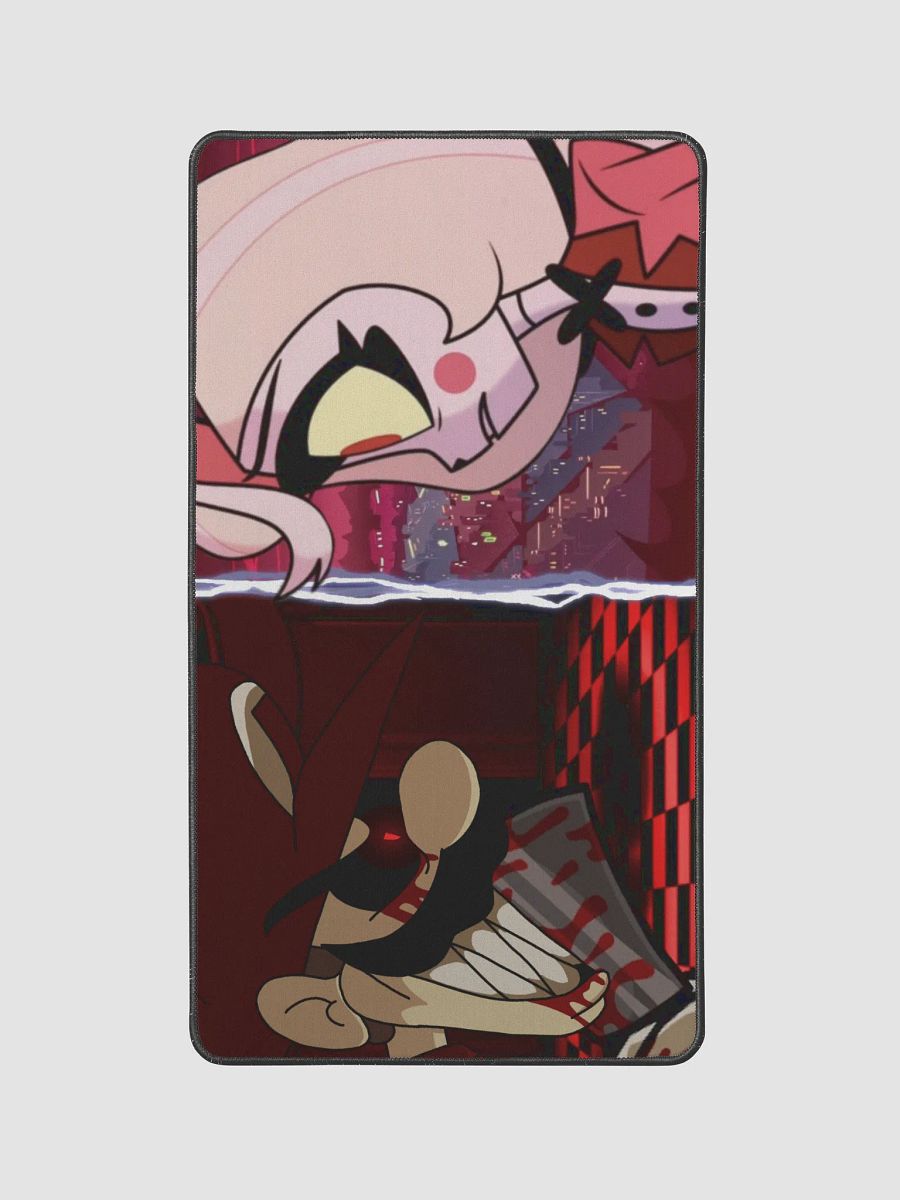 Mario's Madness X Hazbin Hotel: Desk Mat 12" x 22" product image (1)