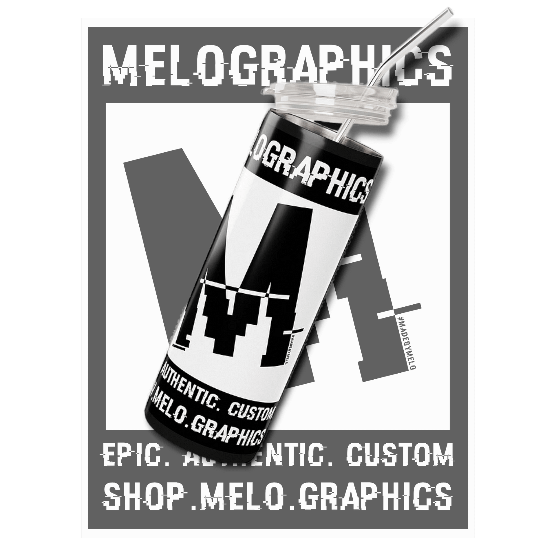 Rated MELO - Steel Tumbler | #MadeByMELO product image (1)