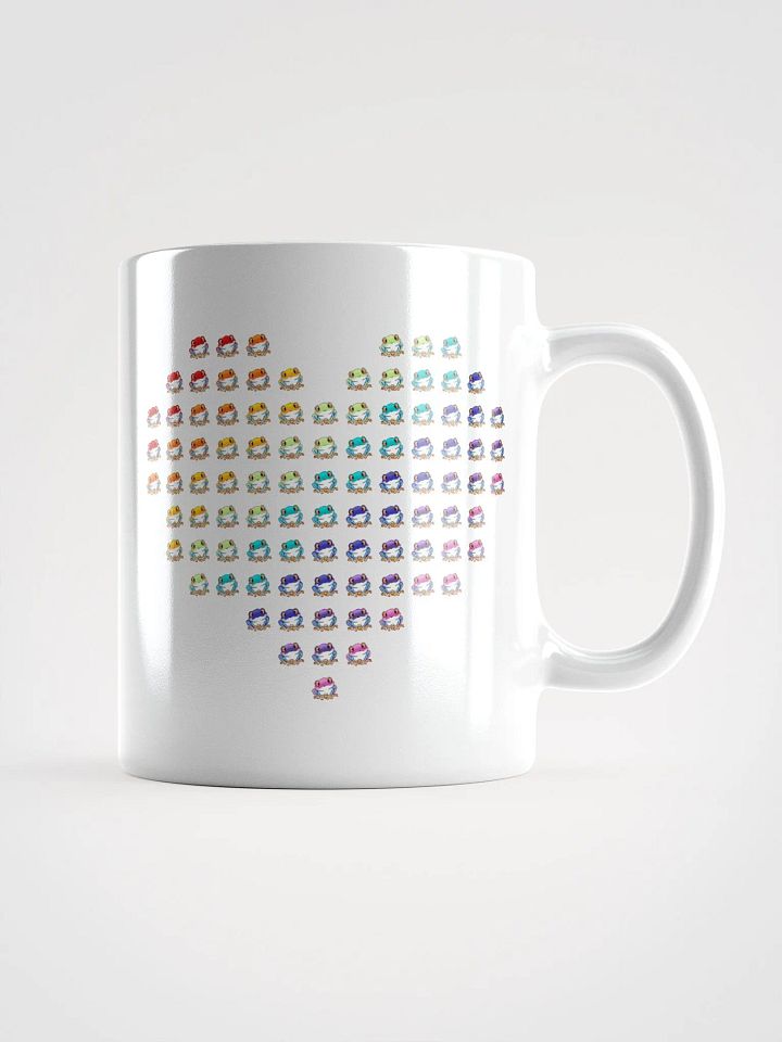 Rip the Frog Pride Heart White Glossy Mug product image (2)