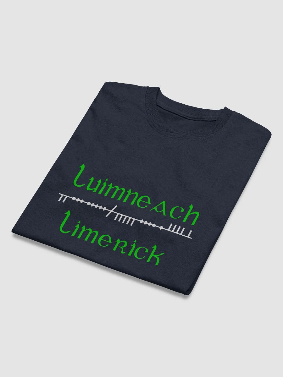 Limerick/Luimneach Scholastic style Ogham Printed T-shirt product image (4)