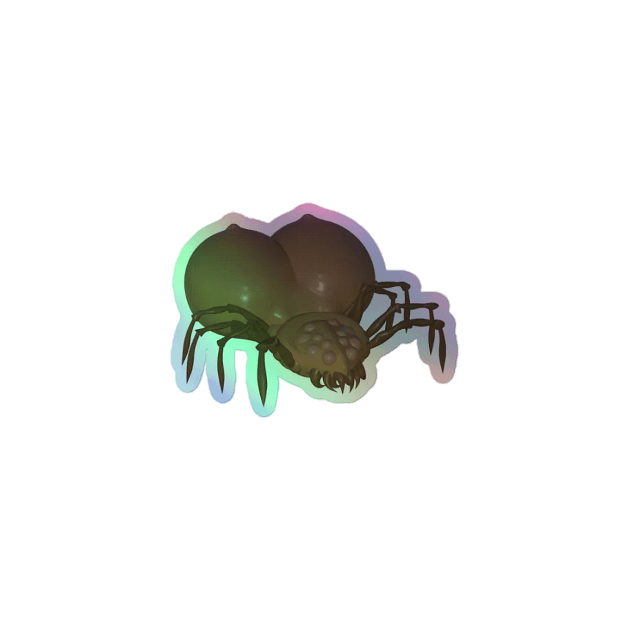 BOOBIFIED Nude Spider Queen Holographic Sticker (GRAND STROKERS) product image (2)