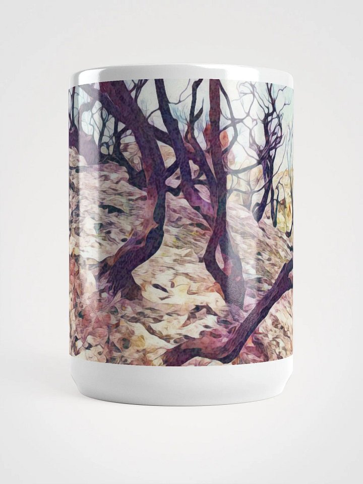Abstract Graphic | White Coffee Mug | Twisted Treescape product image (2)