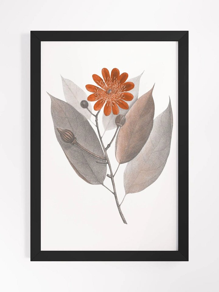 Ecotone Rust Flower Framed Print product image (1)
