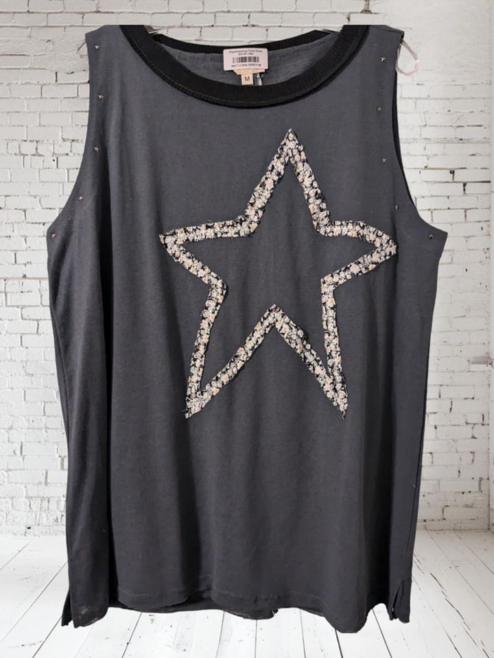 M Gray Star Tank product image (1)