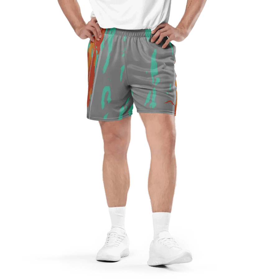 Grey Lost Trail Glitch Gym Shorts product image (5)