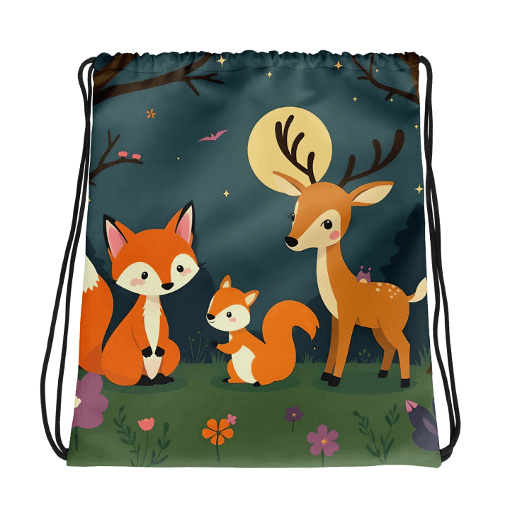 Enchanted Forest All-Over Print Drawstring Bag product image (1)