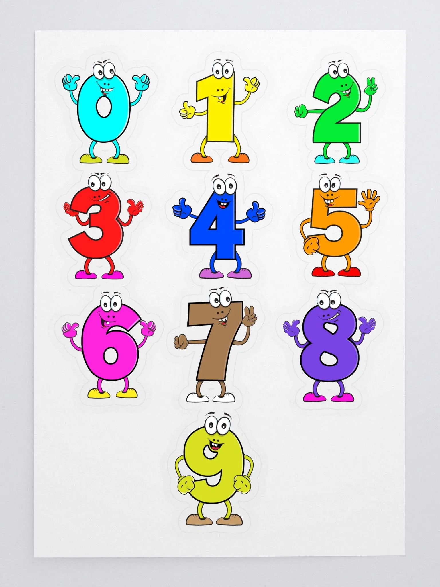 Animated Number Sticker Sheet product image (3)