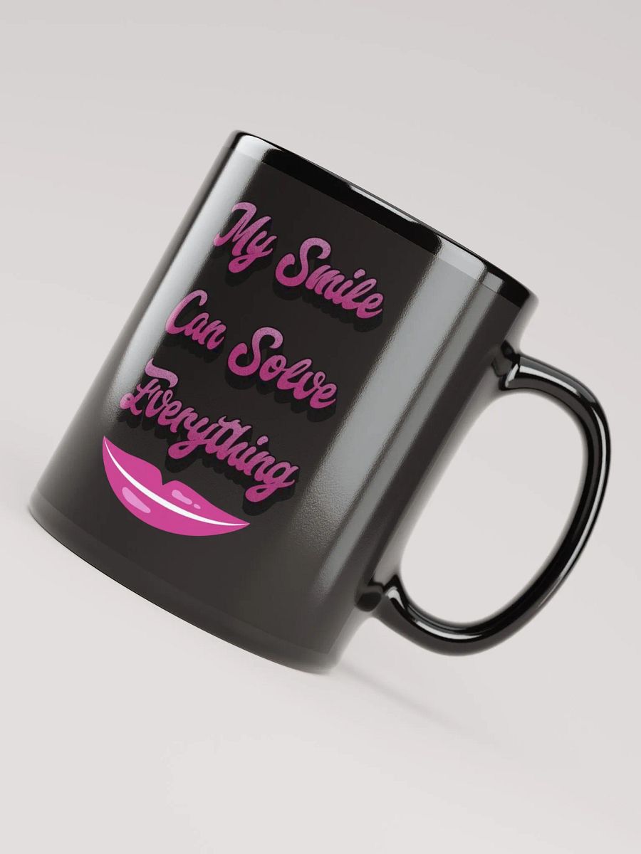 My Smile Can Solve Everything Black Mug product image (7)
