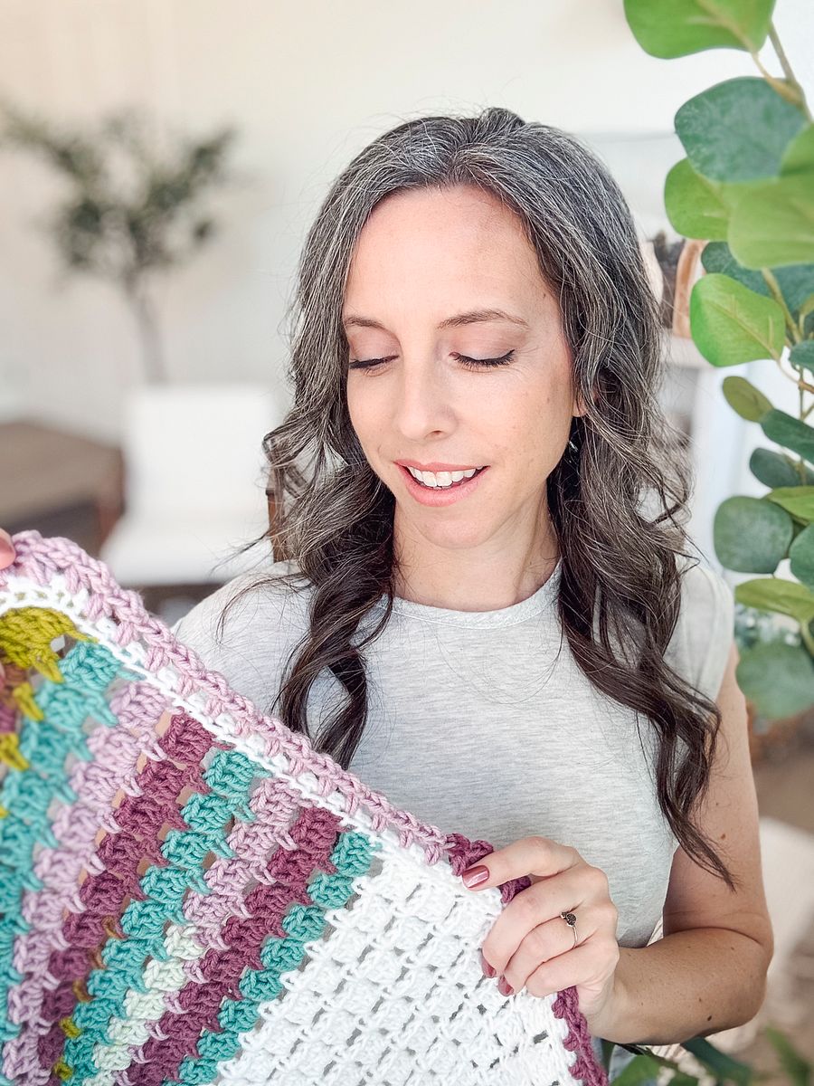 Block Stitch Crochet Blanket Pattern product image (9)