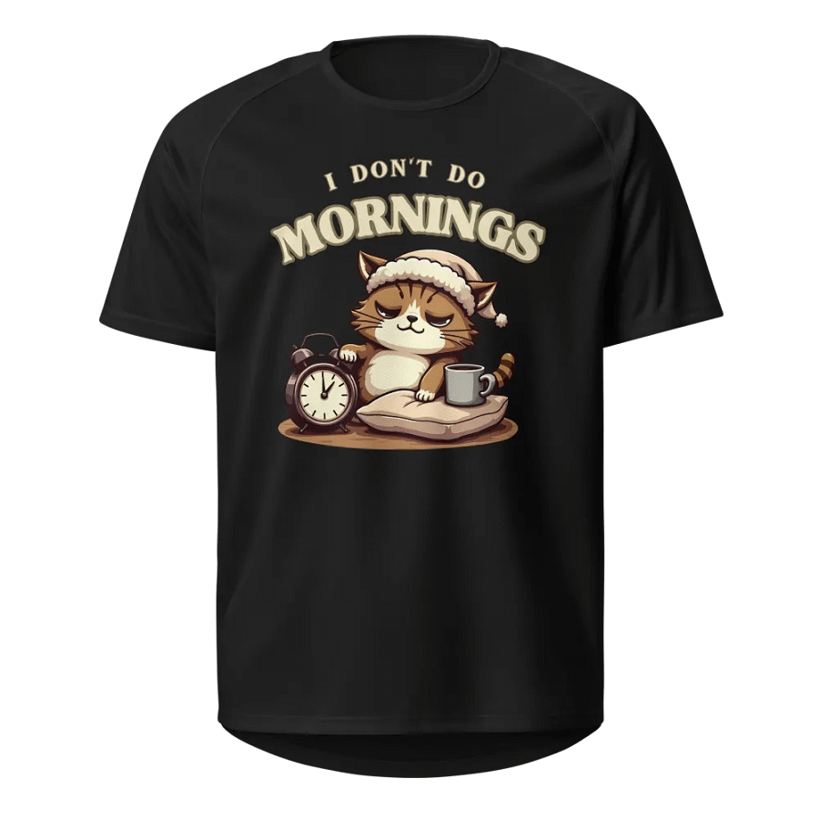 Sleepy Cat Morning Unisex Sports Jersey product image (1)