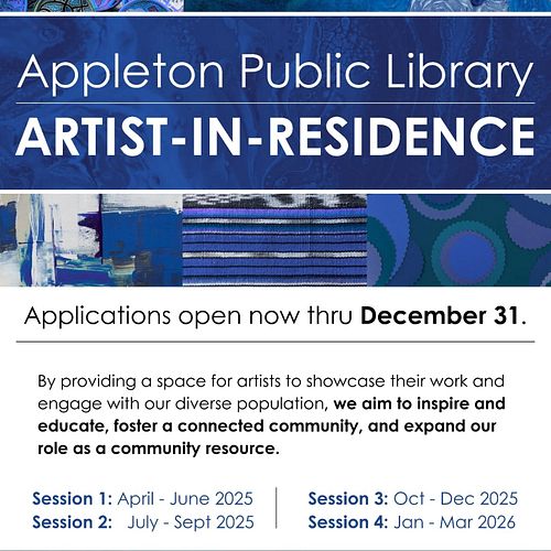 ATTN FOX Valley artists!

As you may know, we're on the verge of having a brand-spanking-new, lovely library! I have been ask...