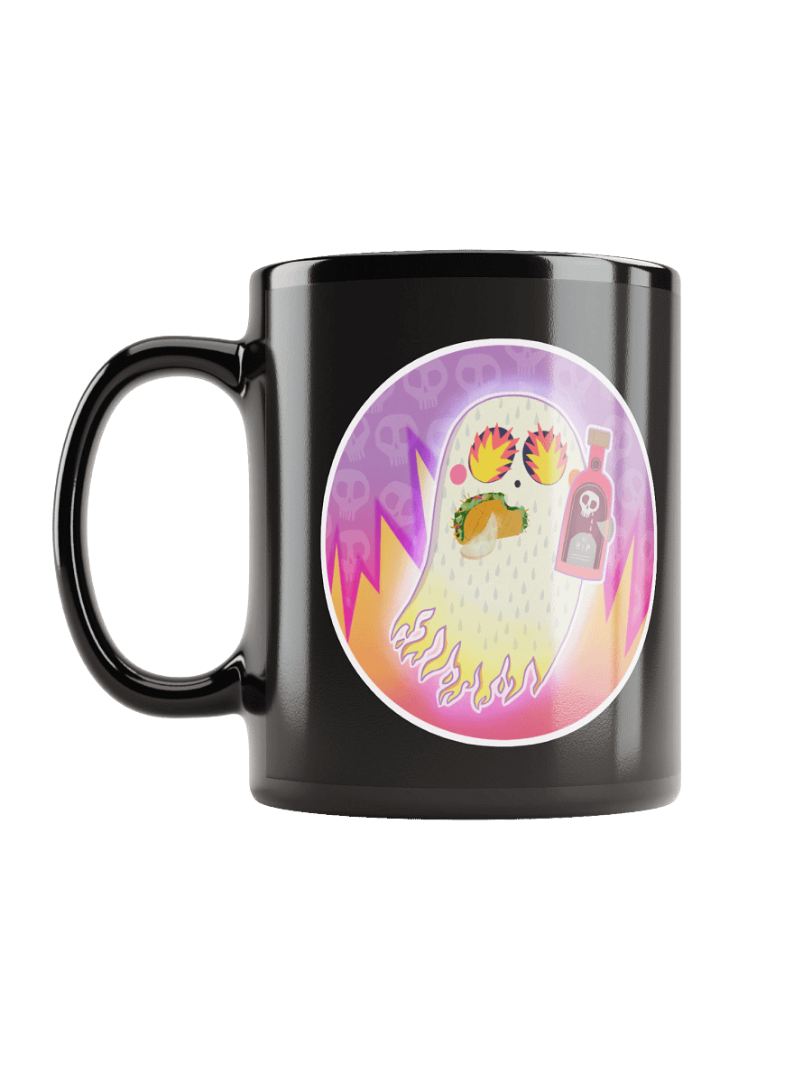 Pastel Little Ghost Hot Sauce - Black Ceramic Mug product image (11)