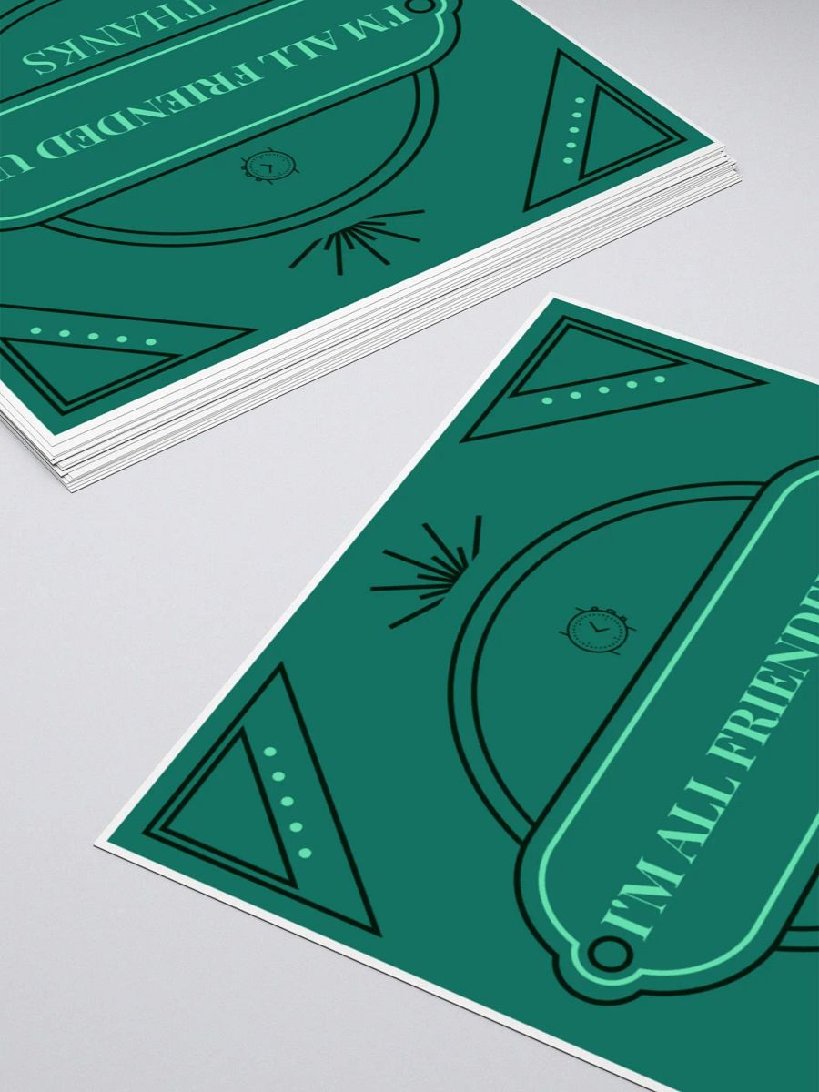 All Friended Up Vintage Stickers product image (8)