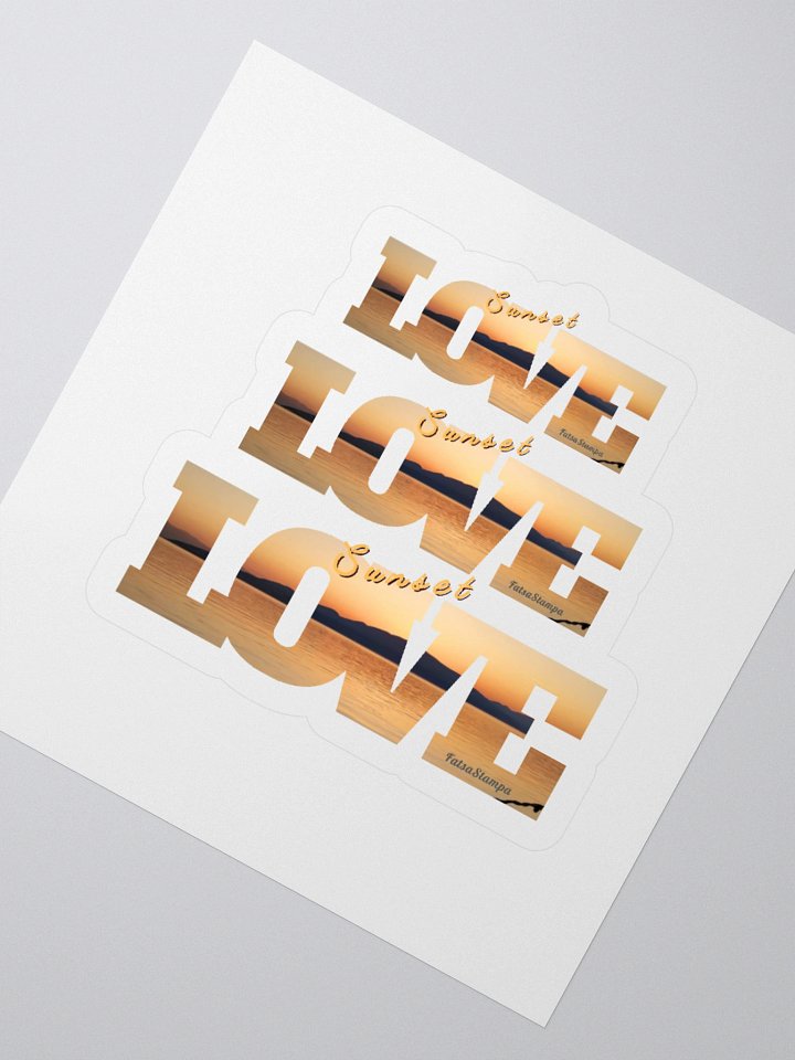 Love Sunset Kiss-Cut Stickers product image (5)