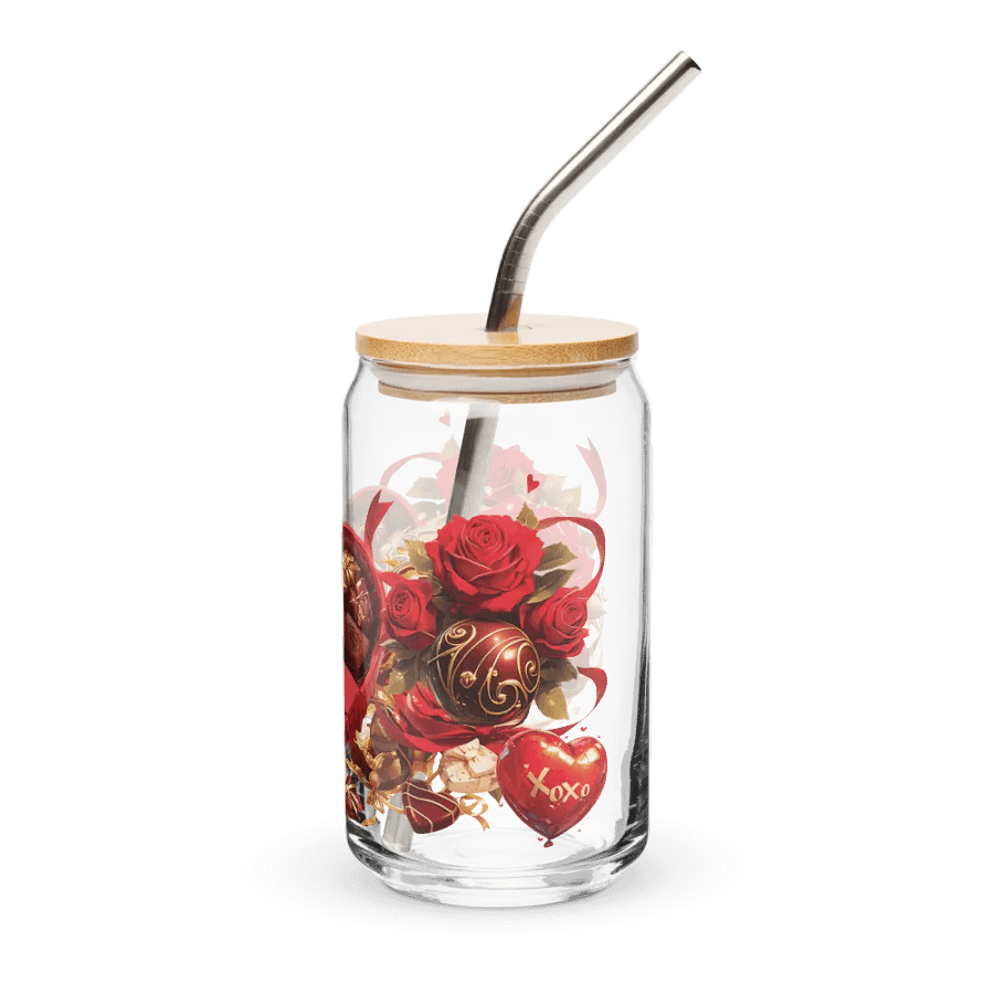 Valentine Chocolates Glass Can Sipper product image (3)