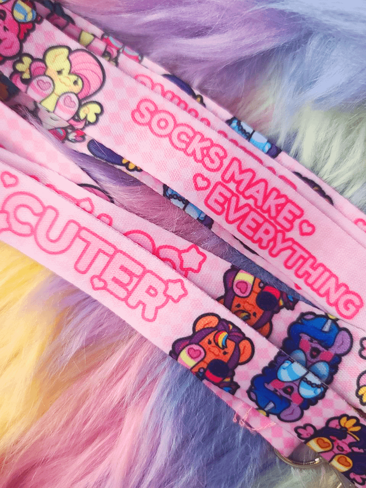Socks Make Everything Cuter | Lanyard product image (3)