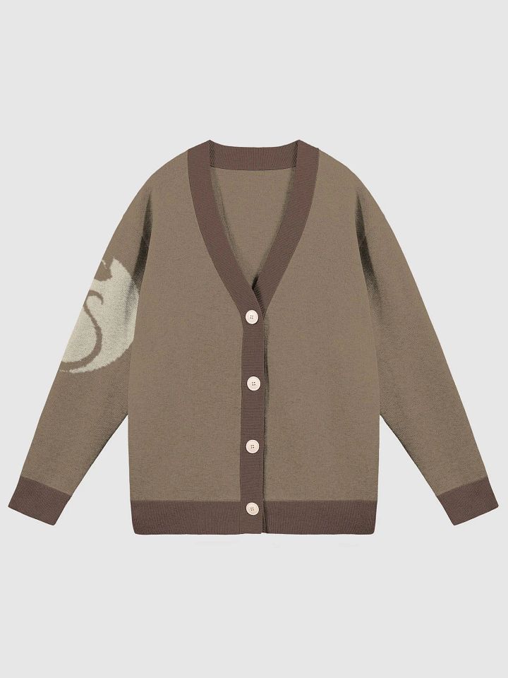 BlackKittenTech Cocoa Knitted Cardigan product image (1)