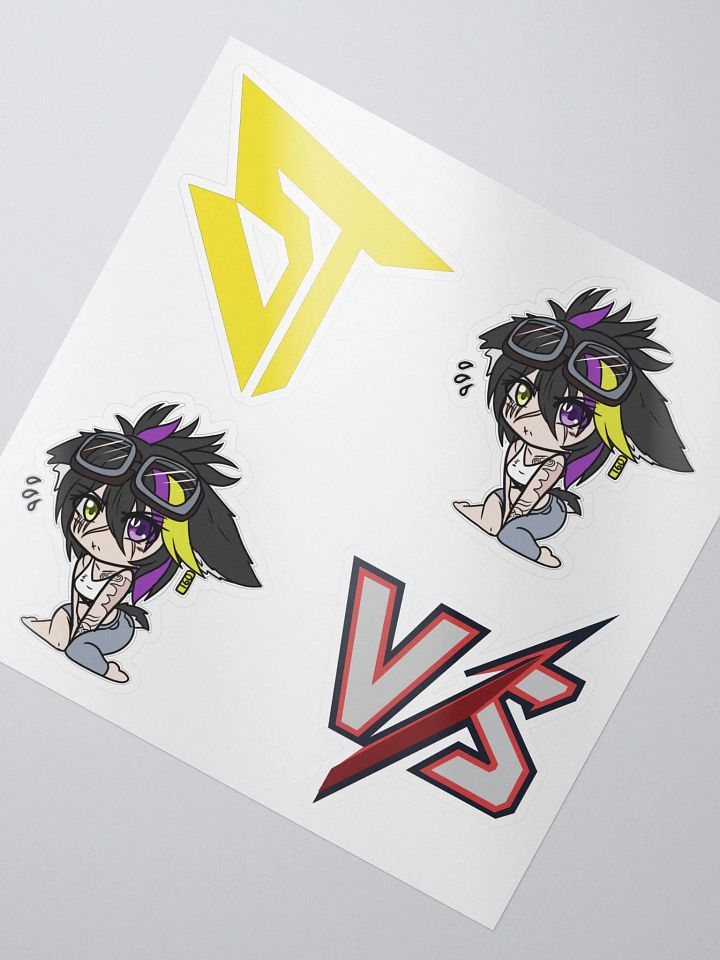 Chibi Staffy Sticker Sheet (Art by Whitepulse) product image (2)