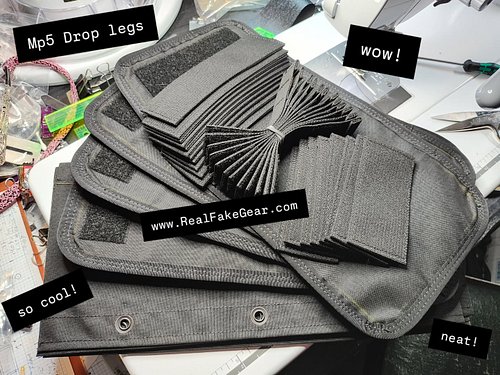 Four Mp5 drop legs are coming together nicely, I think new labels are going to push these back until they arrive 🥲 I should g...