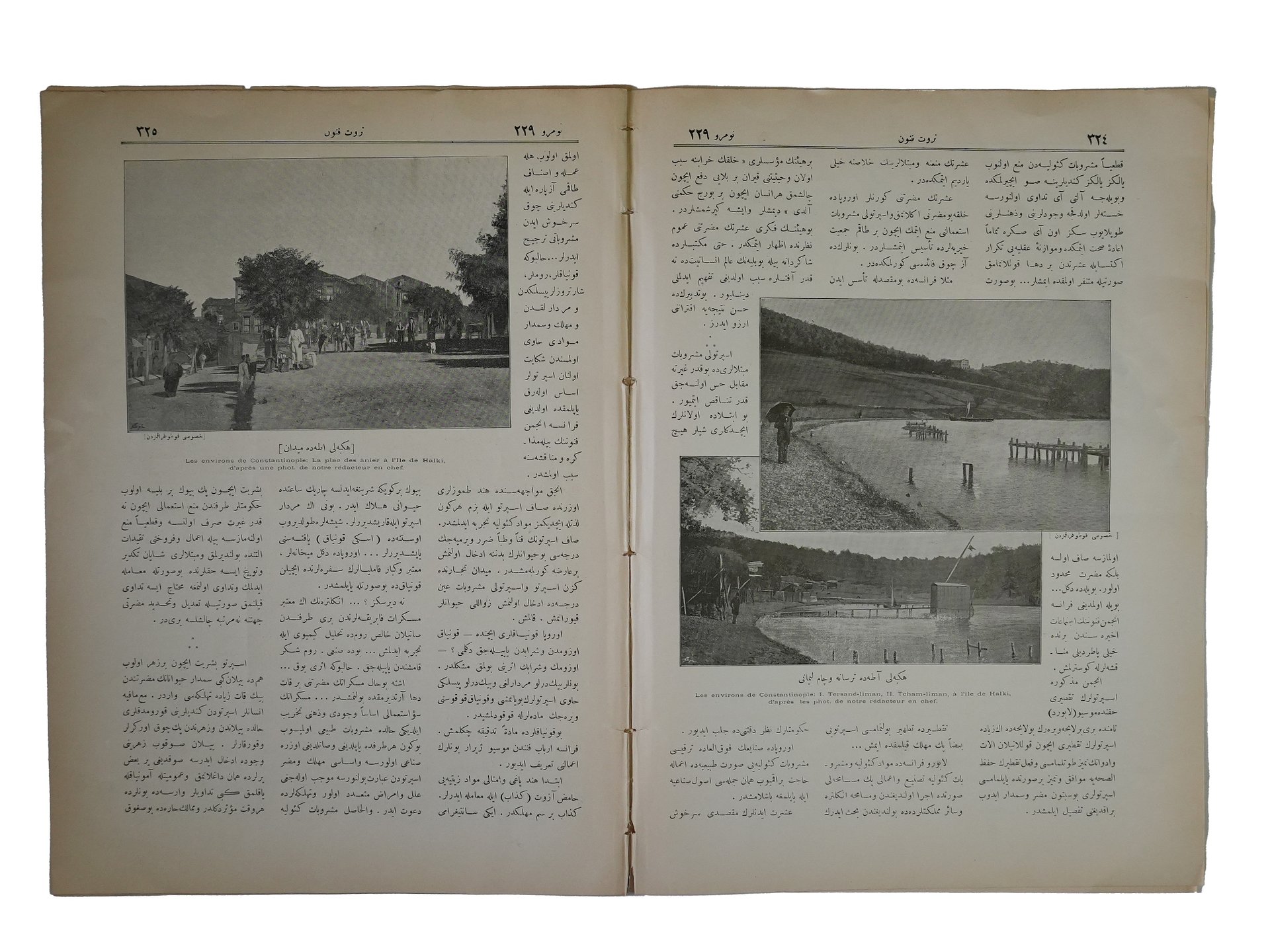 عدد نادر من مجلة ثروت فنون العثمانية – إسطنبول 1900– صور أصلية لضواحي القسطنطينية product image (5)