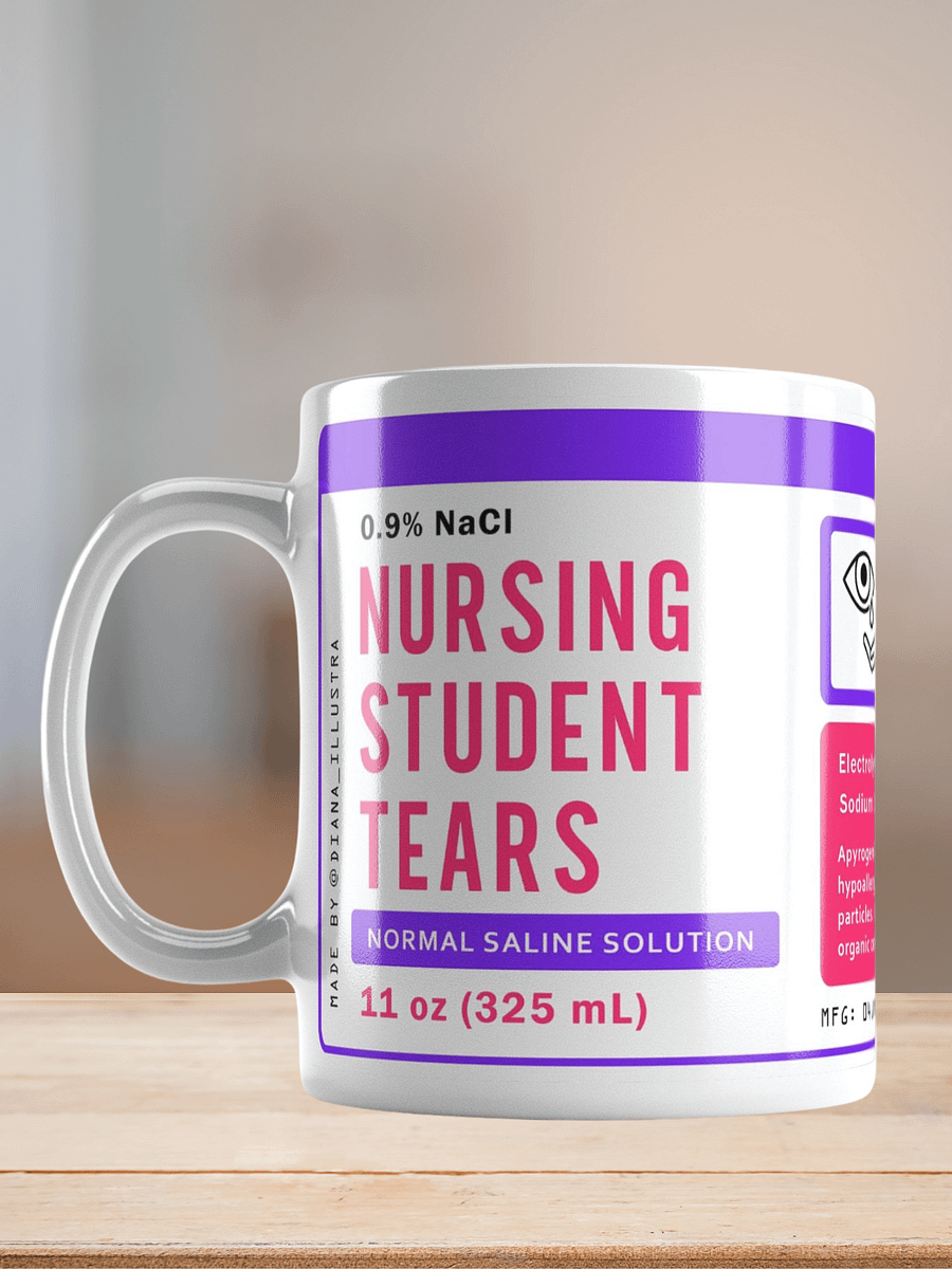 "Nursing student tears" Ceramic mug product image (7)