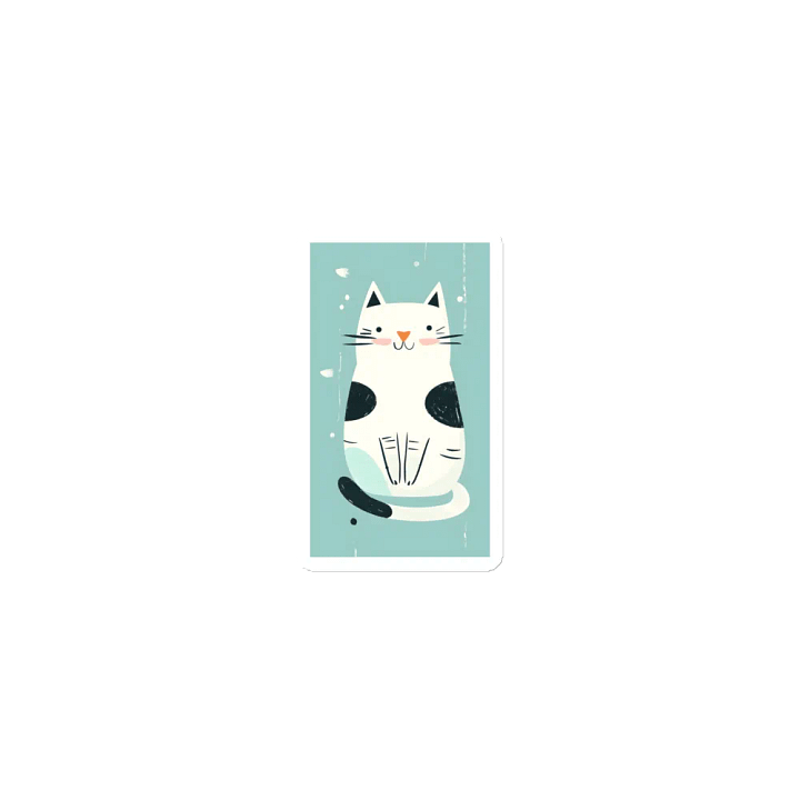 Pawsitively Adorable Feline – Die-Cut Magnet product image (1)