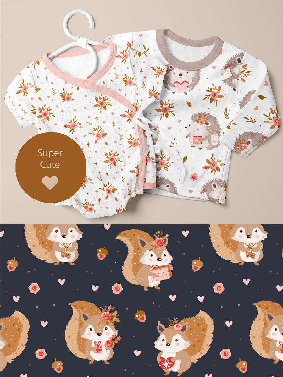 Lovely Animals Seamless Patterns product image (5)