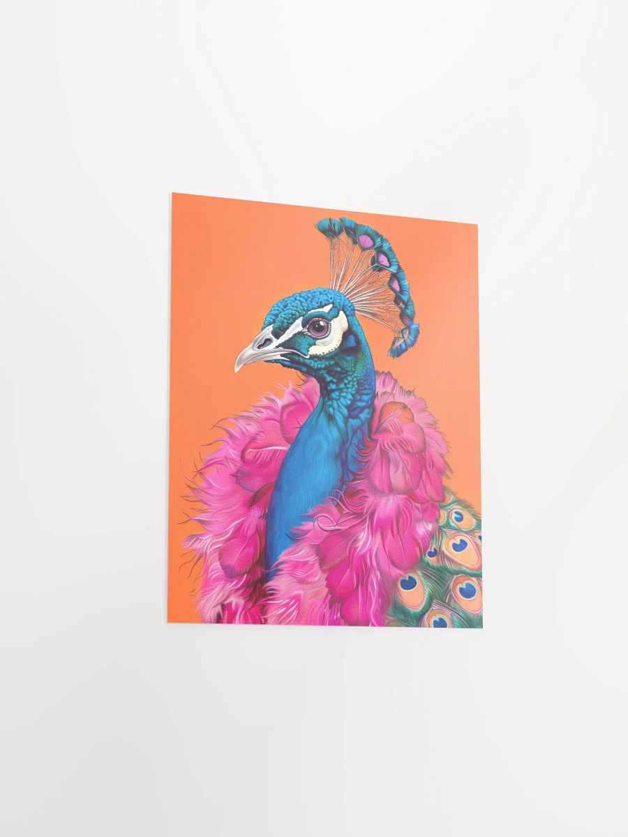 Peacock in Fur Anthropomorphic Animal Fashion Art Print product image (27)