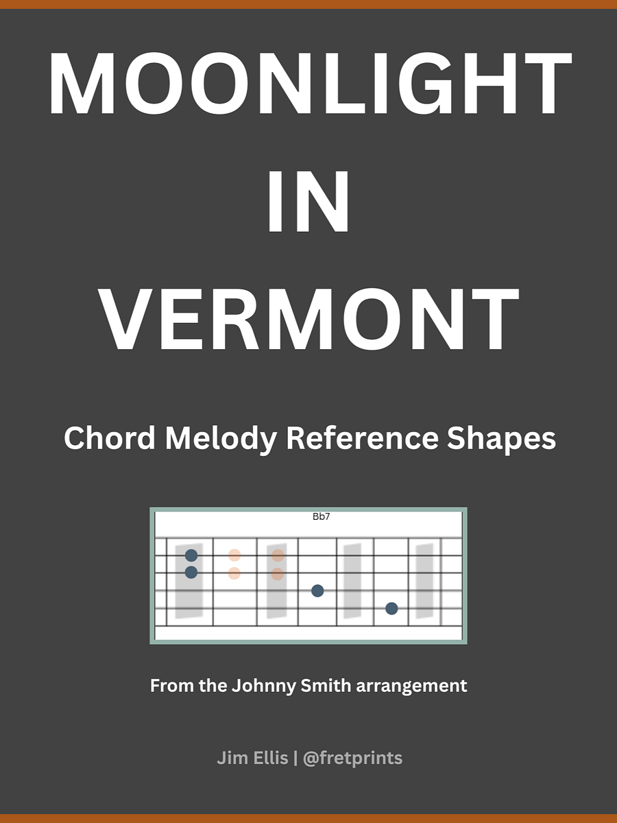 Moonlight in Vermont – Johnny Smith Chord Melody Shapes (PDF Reference Guide) product image (1)