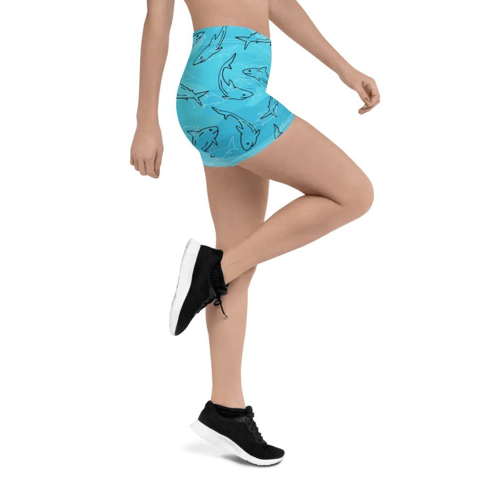 Shark Frenzy All-Over Print Shorts product image (3)