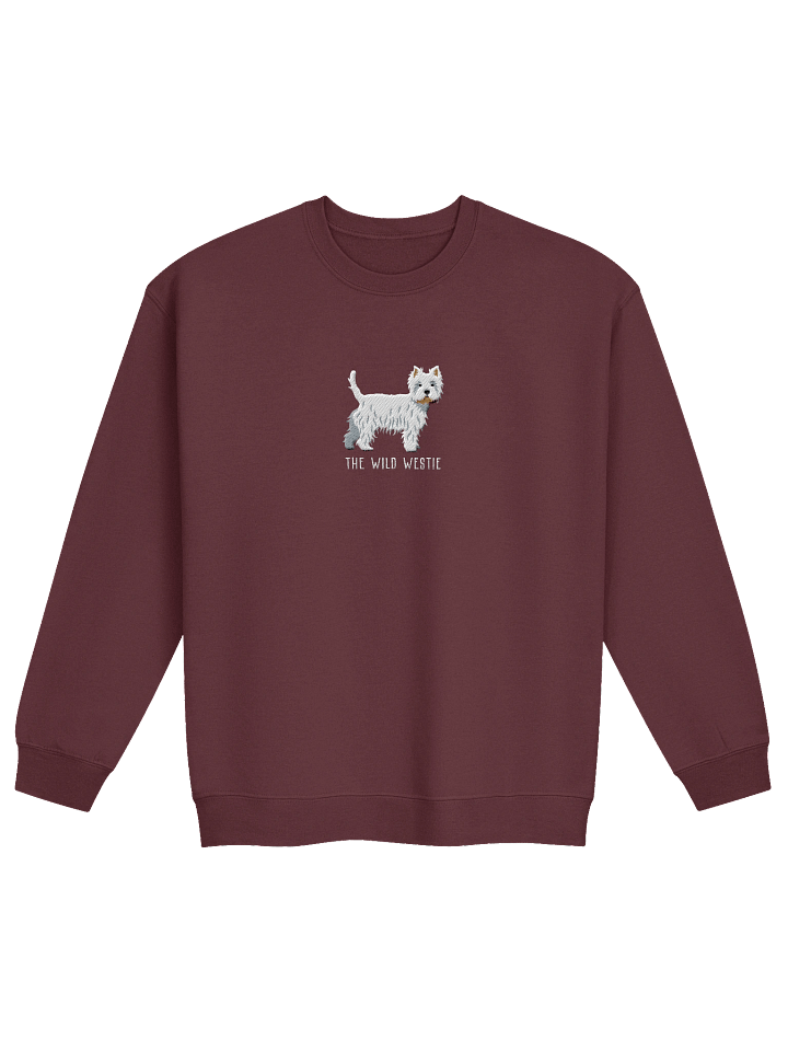 The Wild Westie Sweatshirt (Embroidered) of a West Highland White Terrier product image (5)